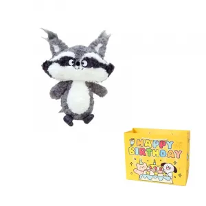 Игрушечная лиса плюшевая кукла высота 35см Enlightenment, серый