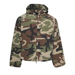 Куртка Fear of God Essentials Military Nylon Hooded Jacket Woodland Camo, разноцветный
