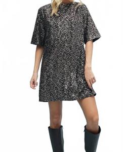 WISHLIST Мини-платье Sabrina с пайетками, черное