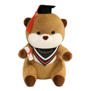 Плюшевая кукла Dr Otter высотой 25 см MENGDINUO, красный