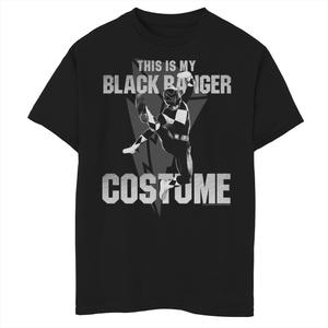 Костюм «Могучие рейнджеры», черный костюм рейнджера на Хэллоуин для мальчиков 8–20 лет, футболка с рисунком Licensed Character