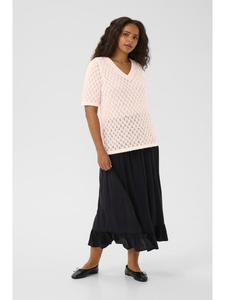 KAFFE curve Свободный вязаный свитер KCloura в цвете Lotus Melange