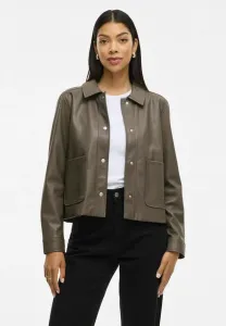 Куртка из искусственной кожи vihellium beschichtete Vila, Dark Brown