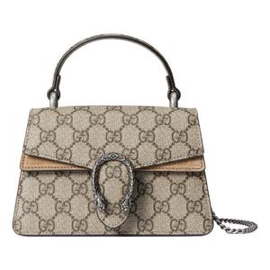 Сумка dionysus mini top handle bag 'beige ebony' Gucci, бежевый