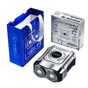 T Flash Dongshi Alloy Mecha S3 роторная бритва для мужчин, модный кейс, портативная T-FLASH, серебро