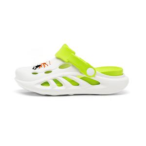 Детские тапочки с дышащей подошвой, противоскользящие, с амортизацией и ударами CAMKIDS, белый/зеленый