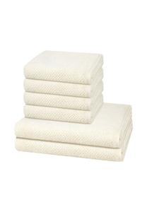 Набор полотенец Cawö Pure, 6 штук, белый