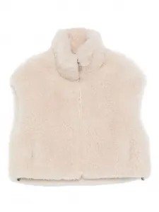 Жилет с высоким воротником Liska, бежевый