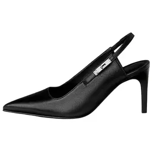 HERMES Туфли Lover Slim Heel на высоком каблуке 8 см, женские, черные