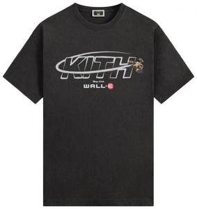 Винтажная футболка Kith x Disney для Pixar Wall-E Orbit, цвет, черный