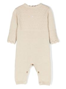 Ромпер в технике кроше Patachou, нейтральный цвет