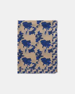 Шарф из шерсти и шелка Colores Otoño, синий