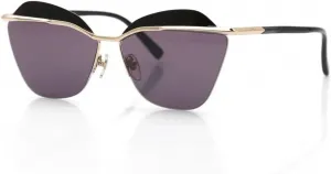 Солнцезащитные очки MCM 133 S 738, блестящие золотисто-серые, Shiny Gold-grey
