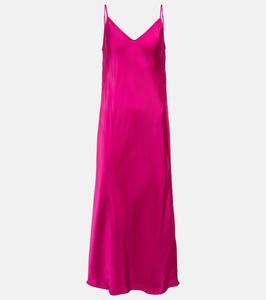 Платье-комбинация миди Poppy Velvet, Raspberry