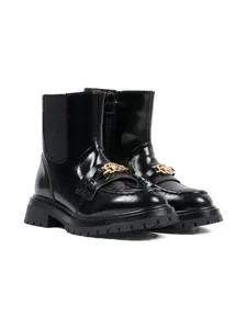 Ботинки с эффектом металлик Tommy Hilfiger Junior, черный