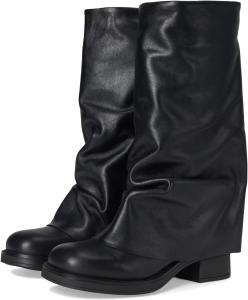 Женские сапоги Steve Madden Benton кожаные с отворотами, черный