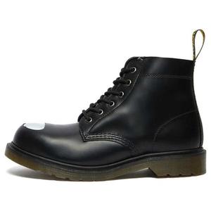 Мужские ботинки Dr.Martens 101 кожаные с потертым носком, черный