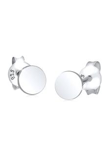 Elli Серьги из серебра 925 пробы, геометрический узор, круг в серебре