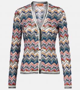 Кардиган из ламе с узором зигзаг Missoni, Multicolor Tones