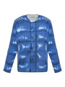 Хлопковая футболка с длинными рукавами Moncler, синий