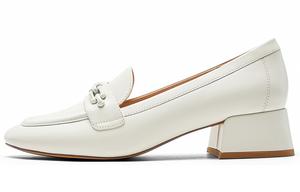 NINE WEST Блок каблук высокие каблуки 4 см женские экрю, цвет Ecru