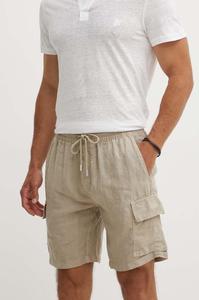 Льняные шорты BAIE Vilebrequin, бежевый