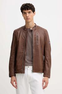 Кожаная куртка Pepe Jeans, коричневый