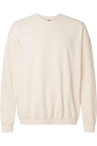 Легкая флисовая толстовка с круглым вырезом Comfort Colors Garment-Dyed, слоновая кость