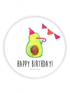 Mr. & Mrs. Panda Магнит на холодильник с изображением авокадо и надписью на день рождения, белый