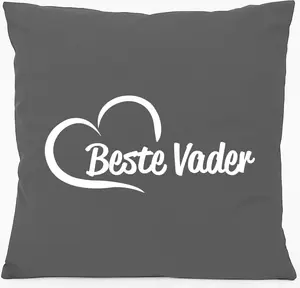 Подушка для дивана Huuraa, лучший твердый подарок Вейдера, 40x40 см с наполнителем, стальной серый хлопок, лучший сувенир Вейдера Hellweg Druckerei