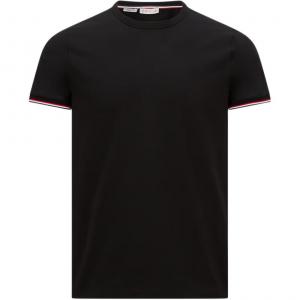 Футболка с логотипом Moncler, черная