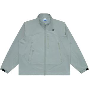 Куртка унисекс, с отворотом, средней жесткости, из мягкого хлопка Undefeated, серый