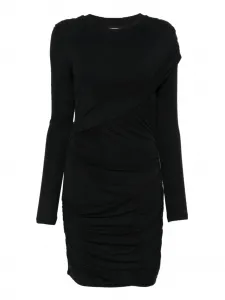 Драпированное мини-платье Denise Maison Etoile, черный