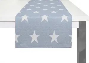 Вирт-рейка для стола "CRAYON" Wirth 50х160 см, синий/золотой