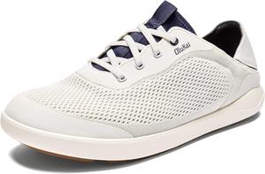 Мужские водные кроссовки OLUKAI 'Ahi, готовые для воды, с индивидуальной шнуровкой, легкие и дышащие, с улучшенным сцеплением и устойчивостью, белый