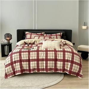 IBDRYKK Комплект постельного белья хлопковый геометрический всесезонный