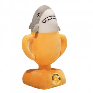 Плюшевая кукла Cute Trophy Dolls высотой 40 см KecoSweet, shark cup