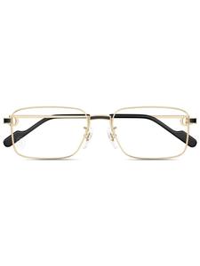 Очки с геометрической оправой Cartier Eyewear, золотой