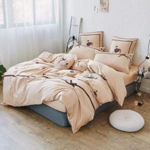 FGDSEEEKJUFHH Сатиновый комплект постельного белья с вышивкой