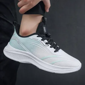 Мужские легкие повседневные кроссовки для бега, удобные спортивные кроссовки для ходьбы, пробежек, путешествий и ежедневной носки, дышащие и прочные Qacksv, зеленый