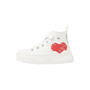 Кроссовки высокие KAYA FLOW MID British Knights, цвет off white red heart