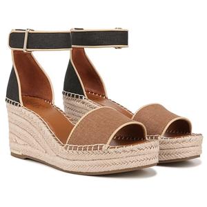 Босоножки на танкетке Clemens espadrille от Franco Sarto, tan/black fabric