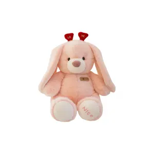 Очаровательные плюшевые кролики-медвежата, высота 25см/35см/45см Bitter purchase, розовый