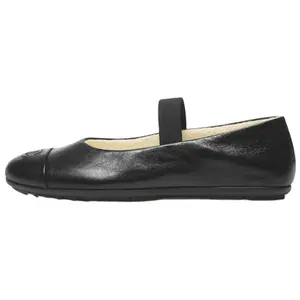 CHANEL Туфли Мэри Джейн на плоской подошве, черные женские