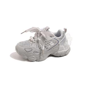 Низкие детские кроссовки для повседневной жизни TONYBEAR, серебряный