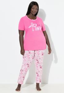 Пижамный комплект Ulla Popken THINK TWO PIECE SET, Pink