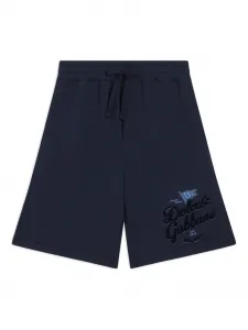 Хлопковые шорты Dolce & Gabbana Kids, синий