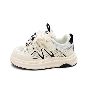 Нескользящие, дышащие, легкие, амортизирующие, низкие, детские кроссовки для скейтбординга Budding, бежевый/черный