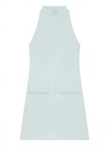 Платье с высоким воротником Courrèges, синий