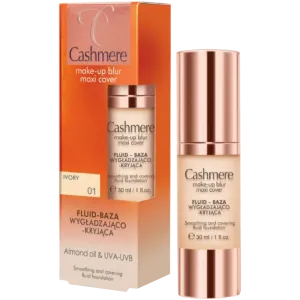 Флюид-разглаживающая и покрывающая база слоновая кость Cashmere Make-Up Blur Maxi Cover, 30 мл